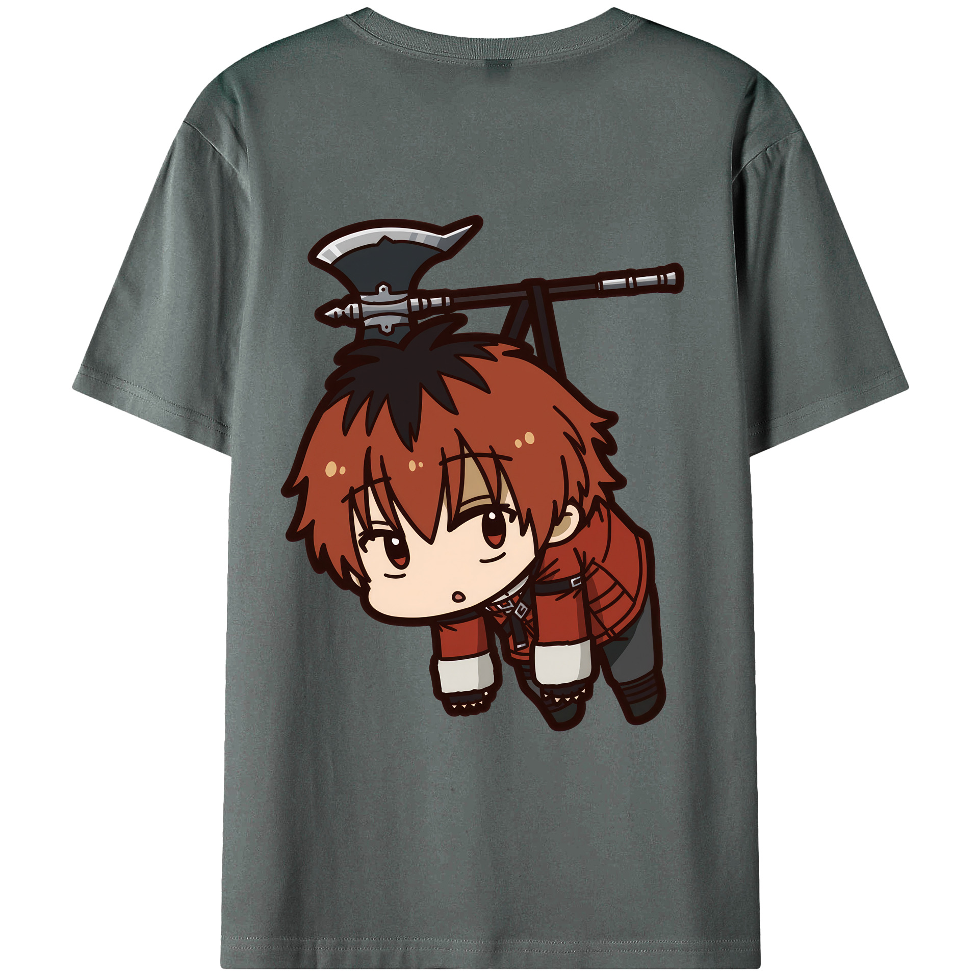 （画像用） 葬送のフリーレン Frieren 綿100％ メンズ半袖Tシャツ（バックプリント） 通気性